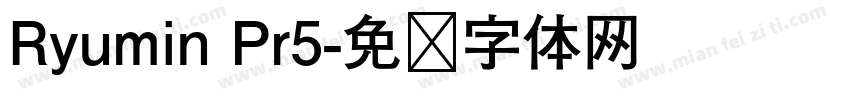Ryumin Pr5字体转换